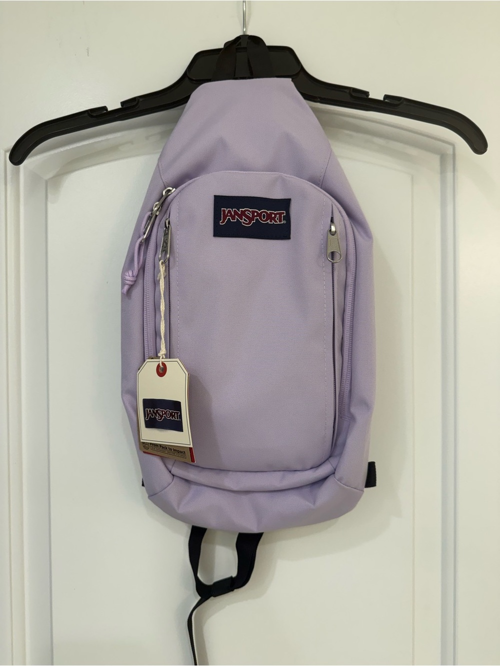 JanSport Lilac Single-Shoulder Sling Backpack